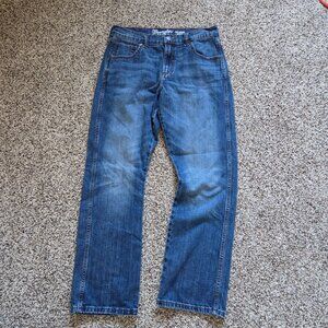 Wrangler Retro Jeans Mens 32x32 Blue Relaxed Boot Cut Denim Western Rodeo